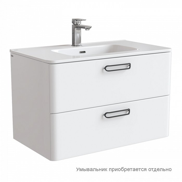 Тумба подвесная, 80 см, Brick, белая, IDDIS, BRI80W0i95