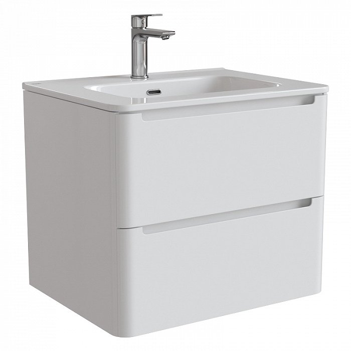 Тумба с умывальником, подвесная, 60 см, белая, Edifice, IDDIS, EDI60W0i95K