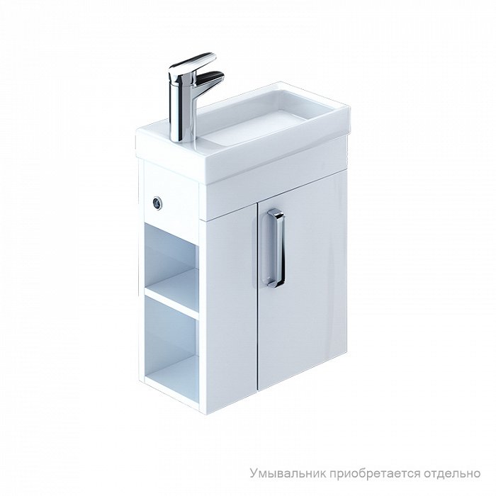 Тумба для ванной комнаты, подвесная, белая, 40 см, Torr, IDDIS, TOR40W1i95